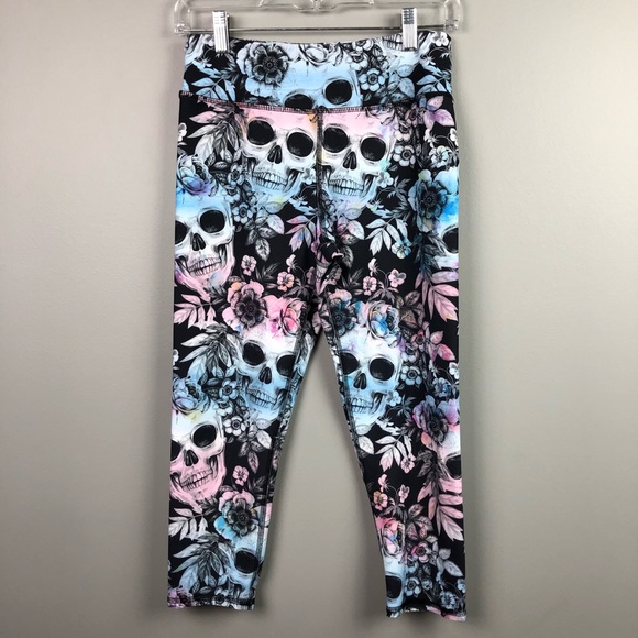 evolution and creation skull leggings